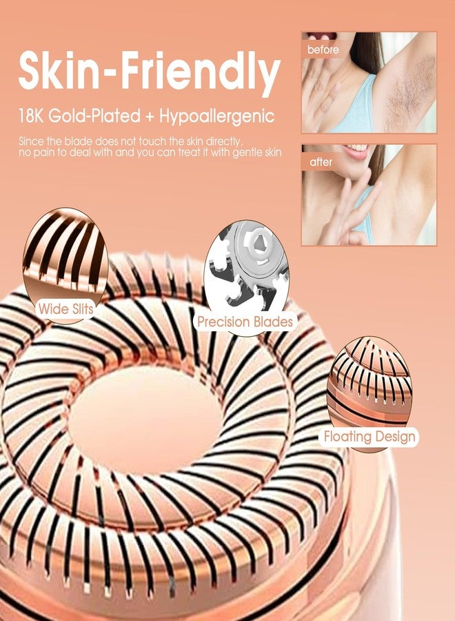 جوريلاتكس رؤوس بديلة من الجيل الثاني من Gurelax لإزالة شعر الوجه بشكل مثالي، شفرات بديلة من الذهب عيار 18 قيراطاً لإزالة الشعر بشكل مثالي (قطعتان) - Image 5